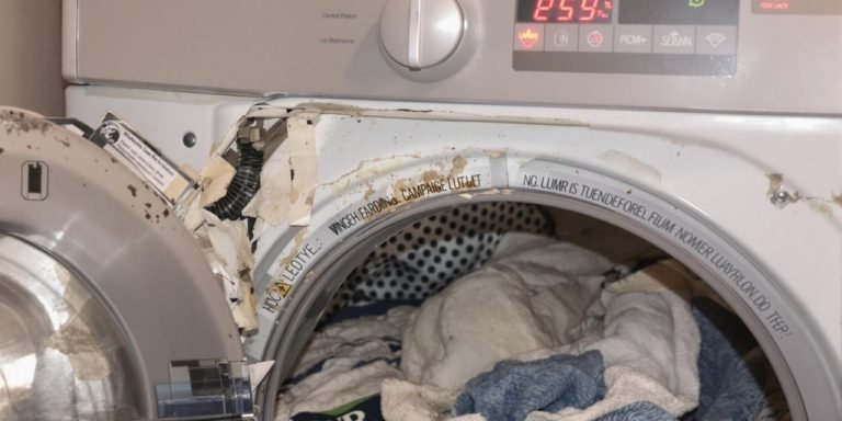 Burning smells or overheating are clear signs to stop using your dryer immediately.
